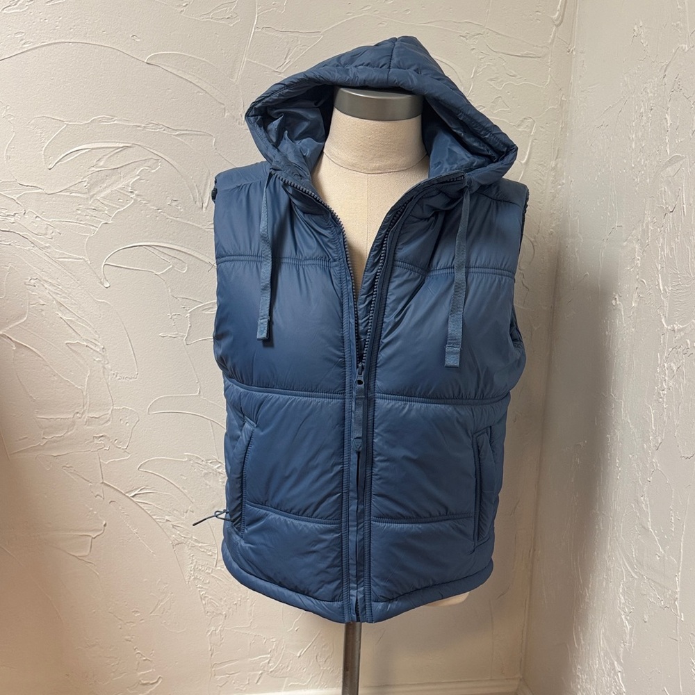 LIV Outdoor Blue Hooded Puffer Vest Blue